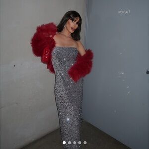 By Together Silver Sequin Dress